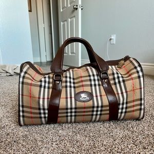 Vintage Burberry Duffel Bag
